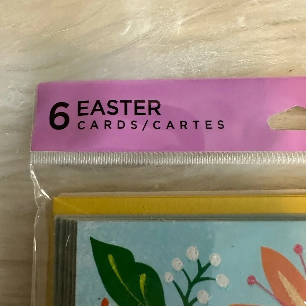 🩵5/$8 Easter Hope Greeting Card with Floral Design